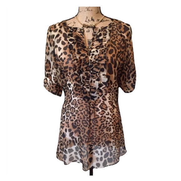 Elliot Top Rami Leopard